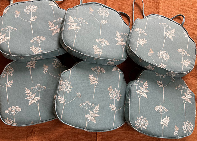 hand made seat pads