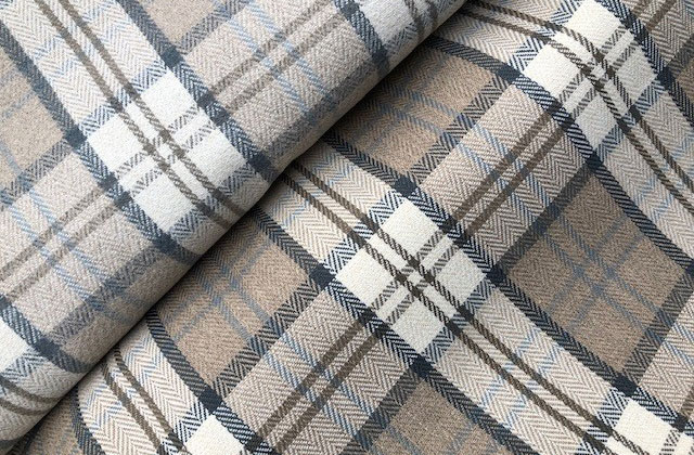 tartan upholdstery fabric