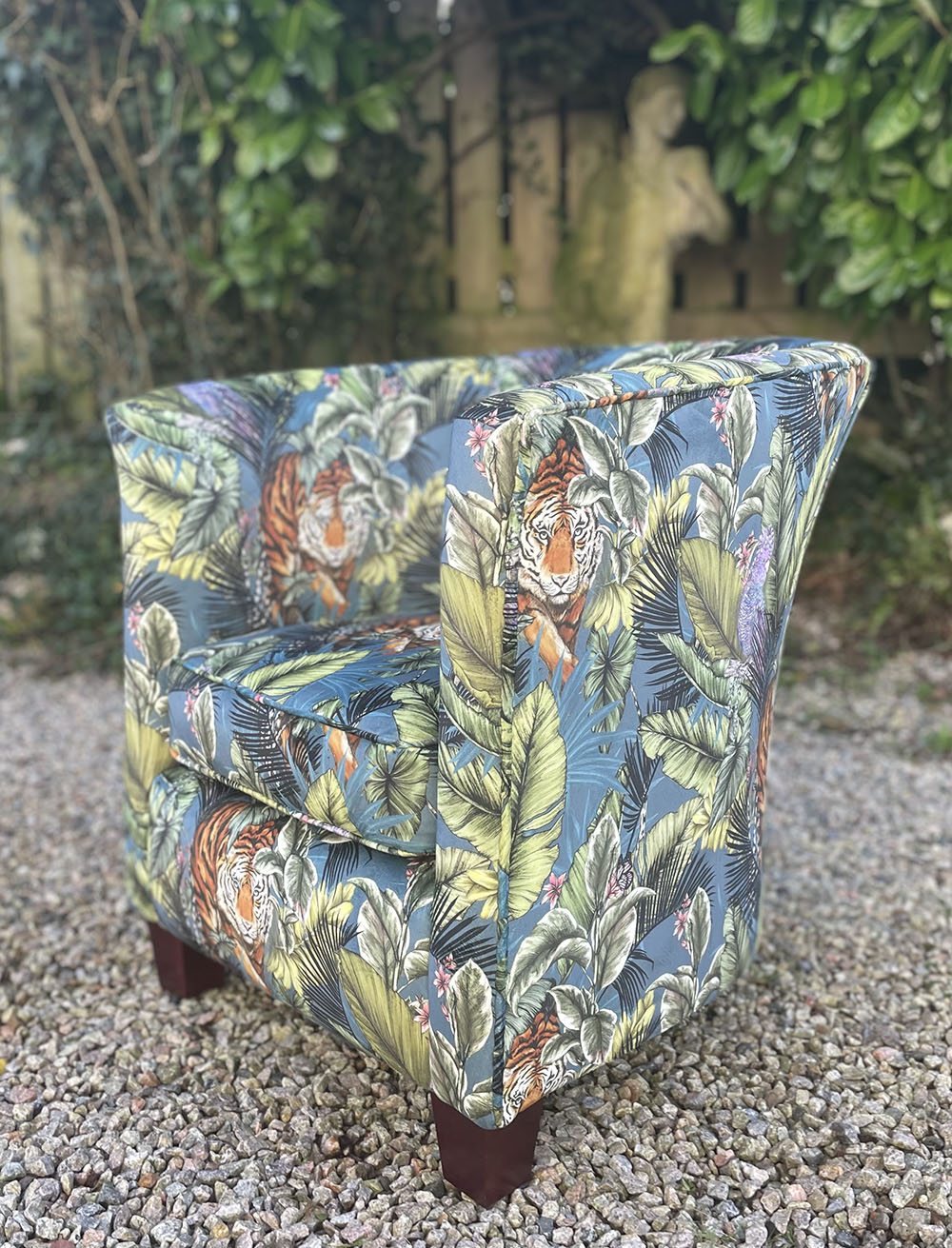 tub chair upholdstery fabric